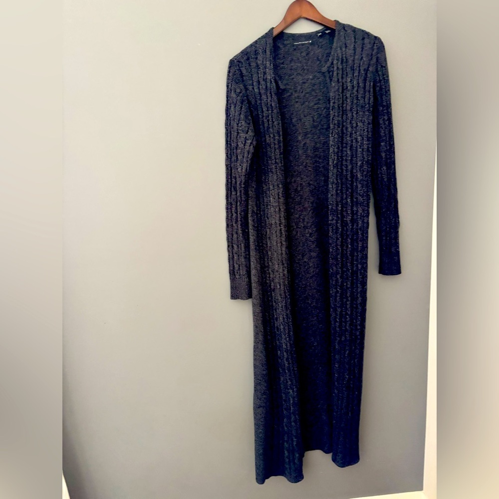 William Rast grey knit long cardigan/duster, small